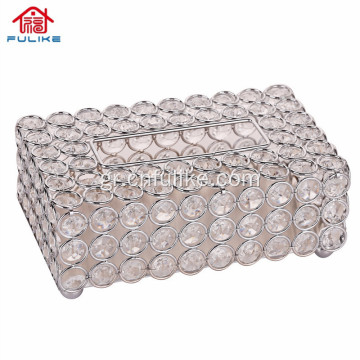 Light Luxury Crystal Art Tissue Box Creative χαρτοπετσέτα κουτί αποθήκευσης στο σαλόνι Επιτραπέζιες διακοσμήσεις